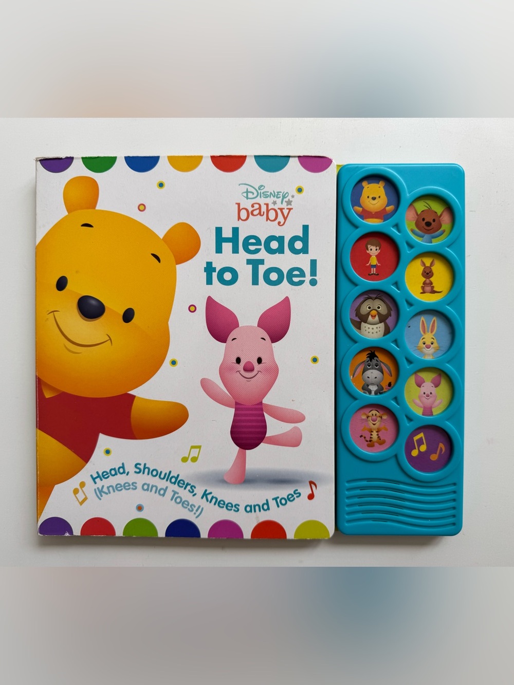 Disney Baby Head to Toe! Interactive Board Book Winnie the Pooh characters 0+